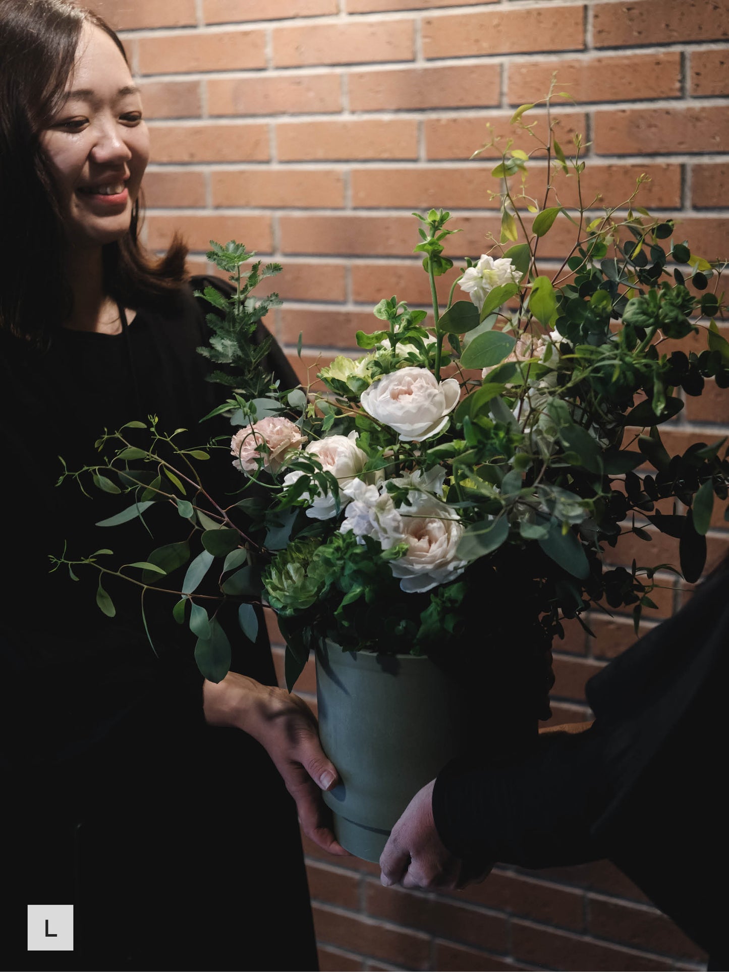 SAISON style アレンジメント calm(白グリーン系)