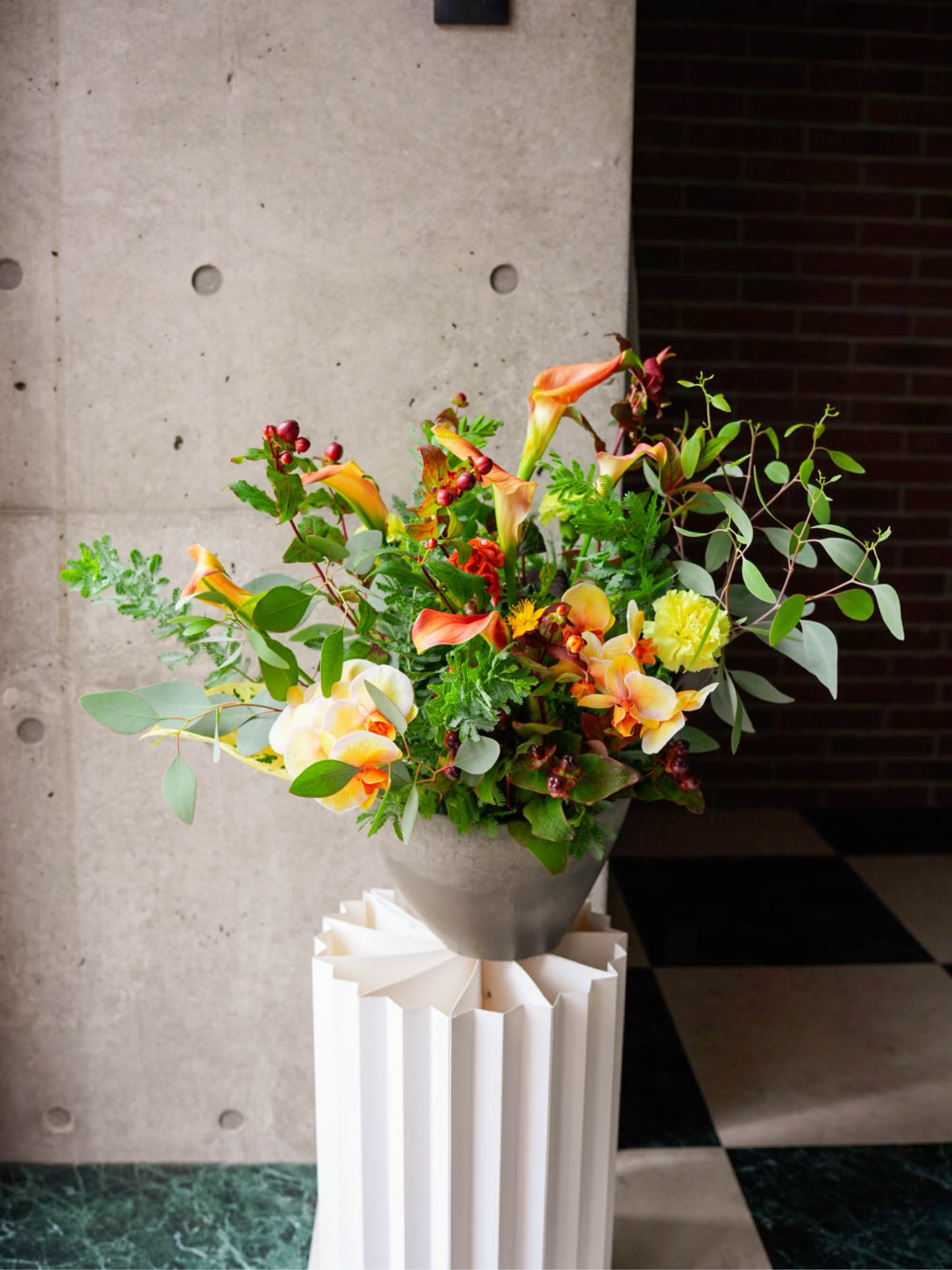 SAISON style アレンジメント cheerful（黄色オレンジ系）