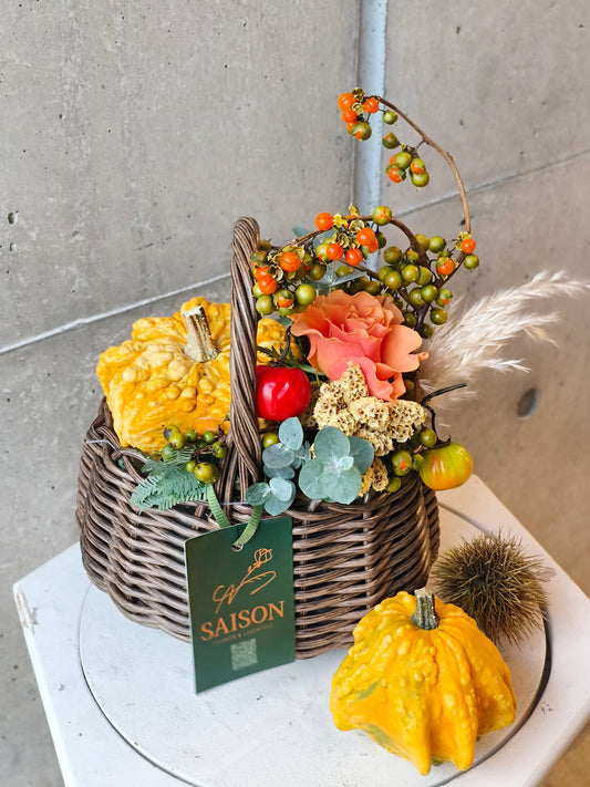 【10月】花育教室 ハロウィンアレンジレッスン