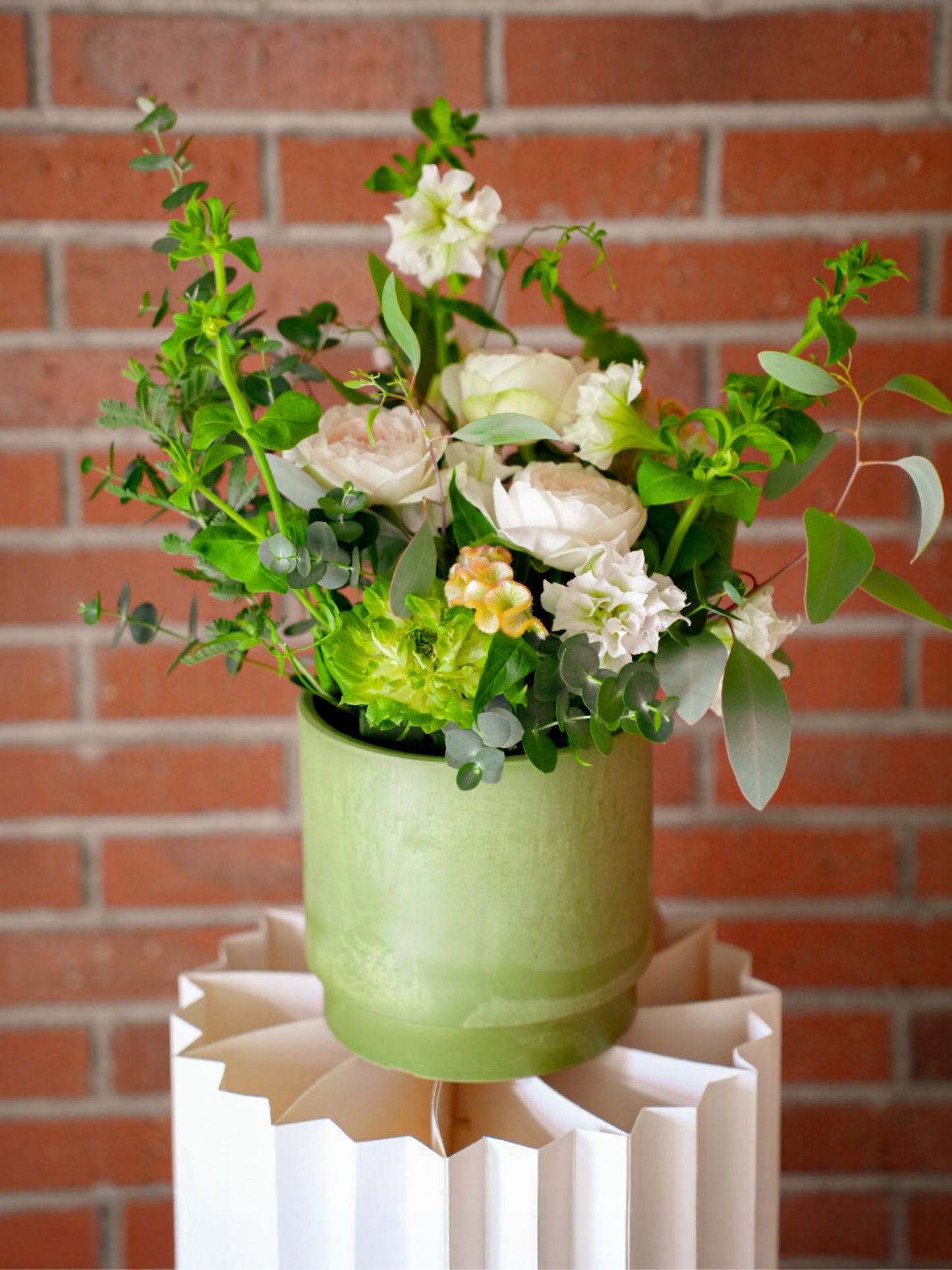 SAISON style アレンジメント calm（白グリーン系）